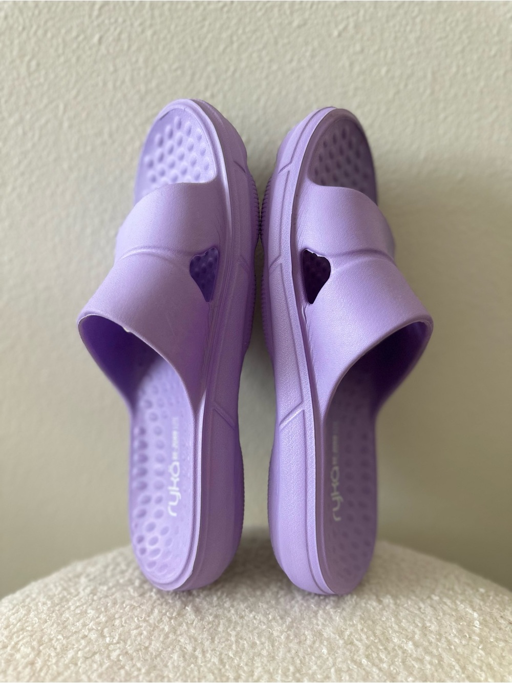 Ryka Women’s Restore Ultimate Recovery Molded Slide -light purple Sandal size 10 - Picture 6 of 9